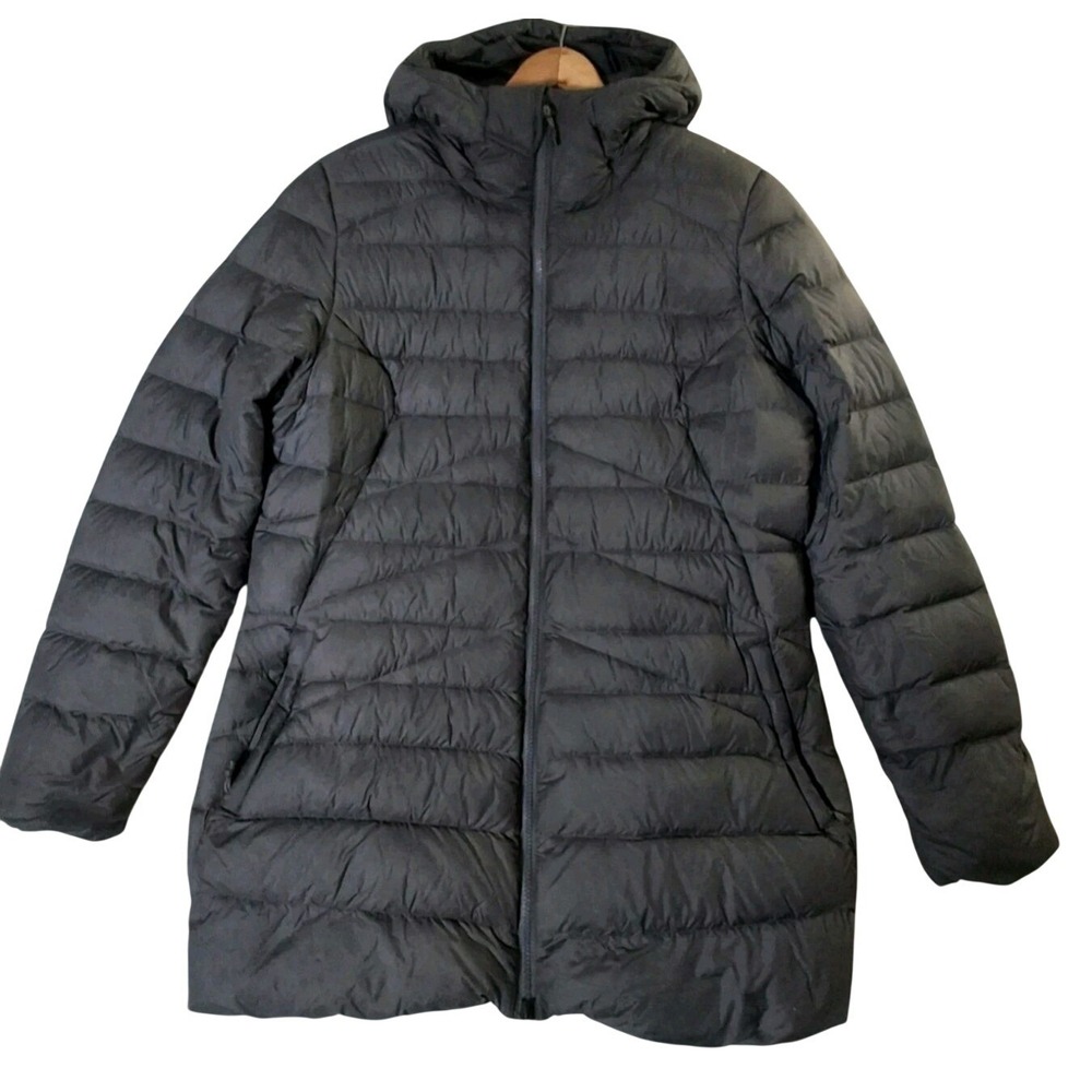 The North Face Down Parka Women's XL Gray Hooded Insulated 550 Fill Jacket